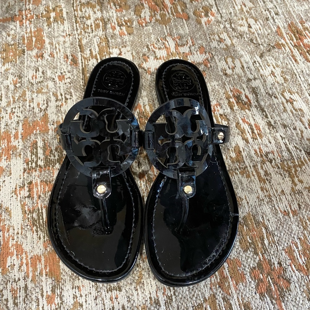 Tory Burch - Black Leather Sandals